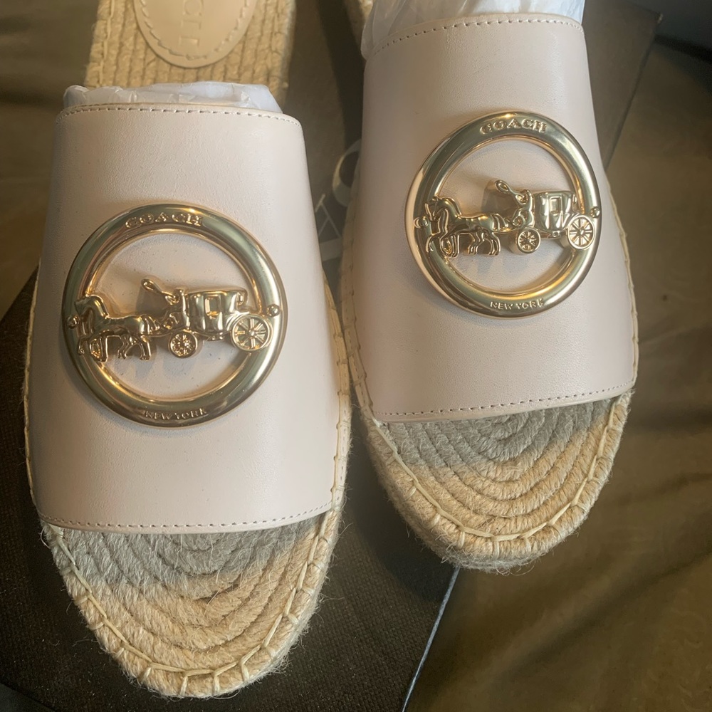 Coach Camille leather espadrille